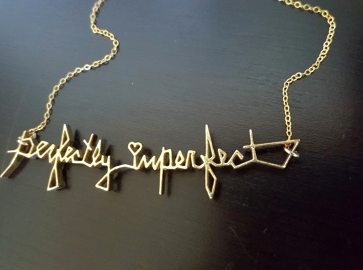 perfectly imperfect Pendant 3d printed 