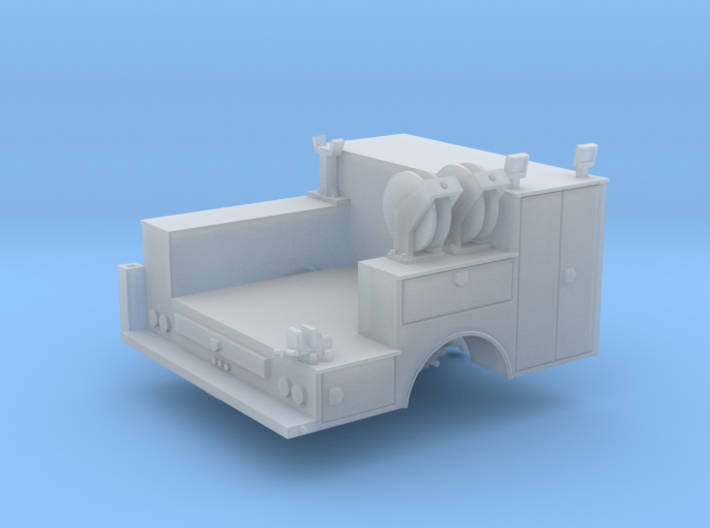 Pickup Truck Service Bed With Crane 1-50 Scale 3d printed