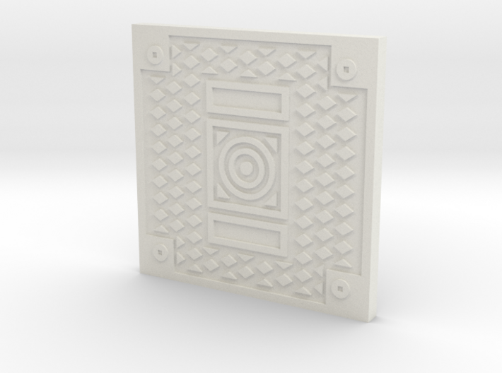 1:9 Scale Square Manhole Cover 3d printed