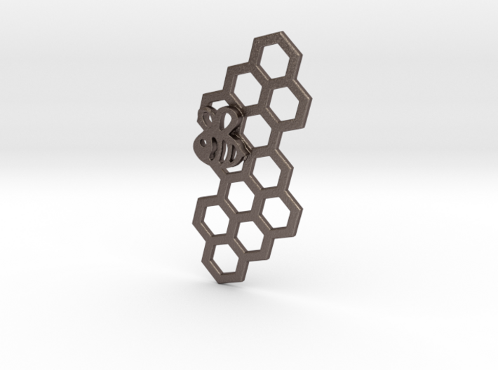 Honeycomb Bee's Hive Pendant 3d printed