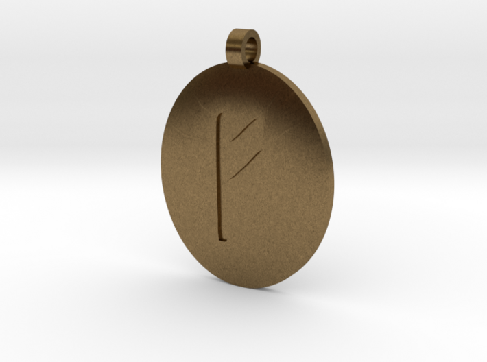 Fehu Pendant 3d printed