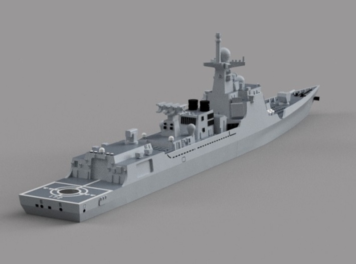 1/1800 CNS Kunming 3d printed Computer software render.The actual model is not full color.