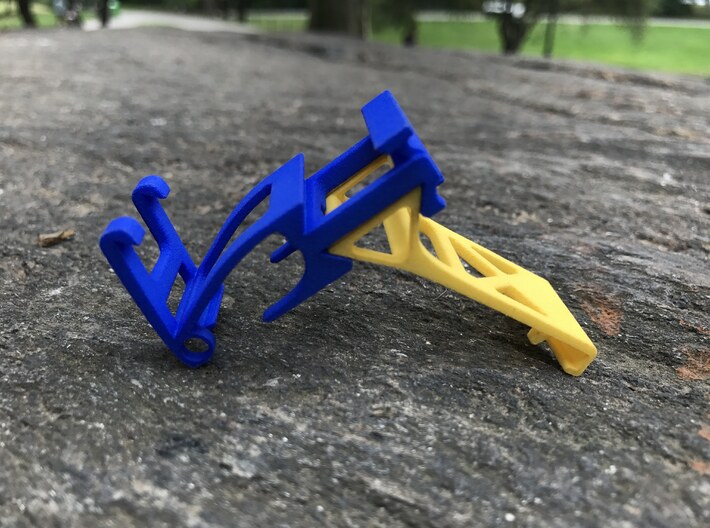 The Roo smartphone stand & cord wrap (base) 3d printed 