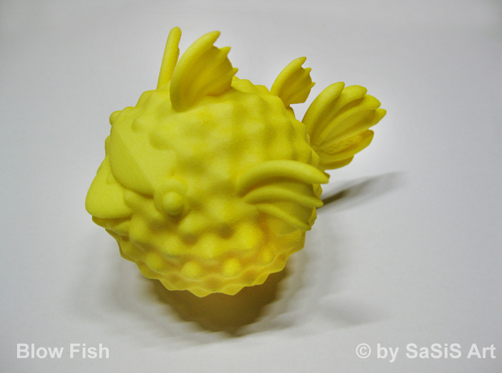 BlowFish Lamp 3d printed 