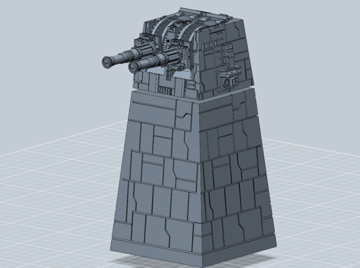TURBOLASER TOWER BIG 1/270 3d printed