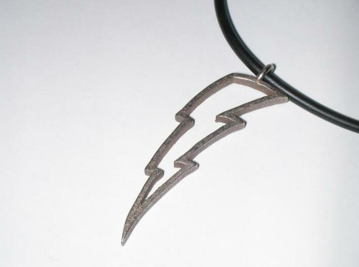 Lightning Bolt Pendant 3d printed Printed