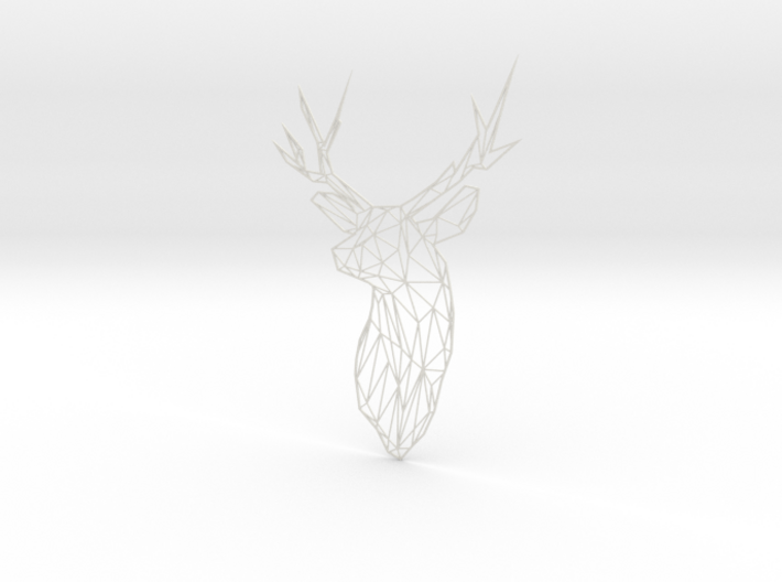XL Flat Stag Trophy Head Wall Mounted 3d printed 