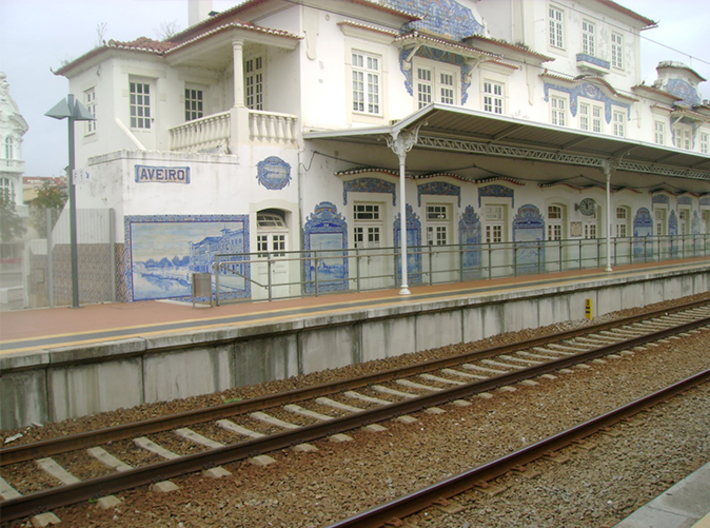 Aveiro Train Station - N Scale  3d printed Real Station