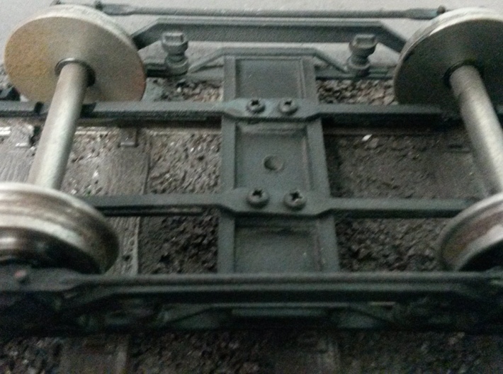 Victorian Railways baseplate for 29'6&quot; bogie 3d printed base plate screwed onto bogie