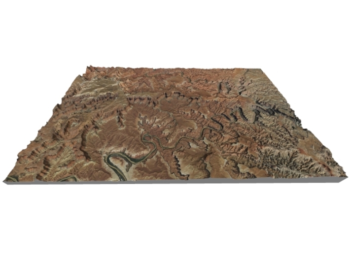 Canyonlands National Park Map: 9"x14" 3d printed 