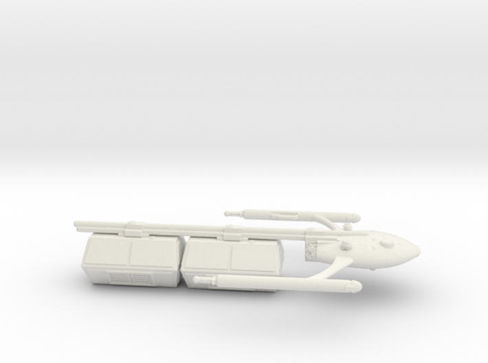 Large Modular Freighter with Two Hexagonal Pods 3d printed