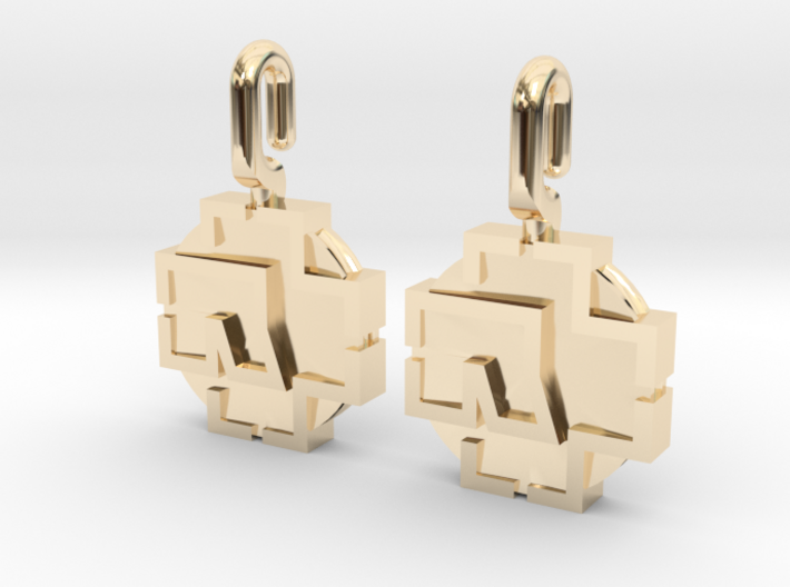 Rammstein Earrings 3d printed