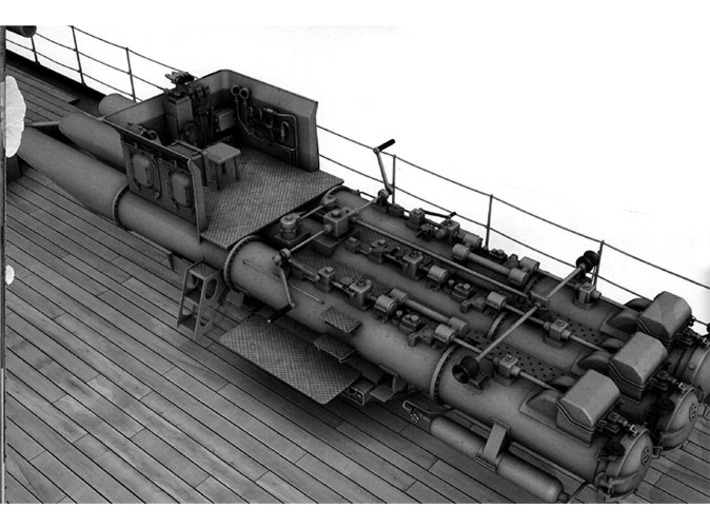 1/100 DKM Scharnhorst Torpedo Tubes 3d printed 