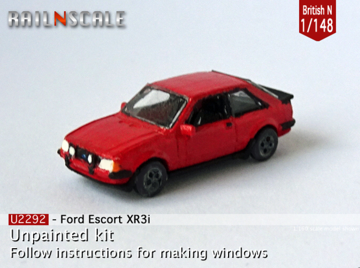 Ford Escort XR3i (British N 1:148) 3d printed