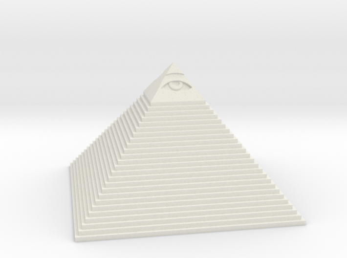 Pyramid with the eye of Masons 3d printed