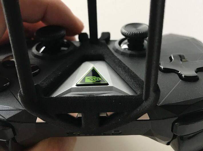 Controller mount for Shield 2017 & Lava Iris Fuel  3d printed SHIELD 2017 - Over the top - front view