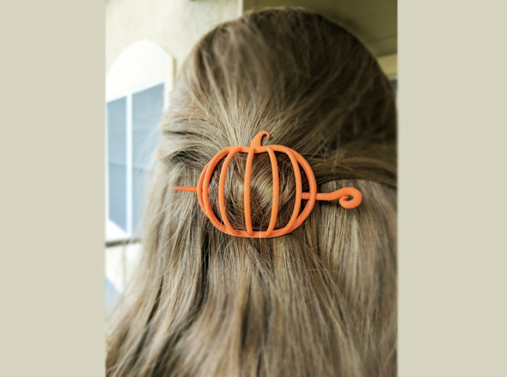 Pumpkin Hair Fastener 3d printed 