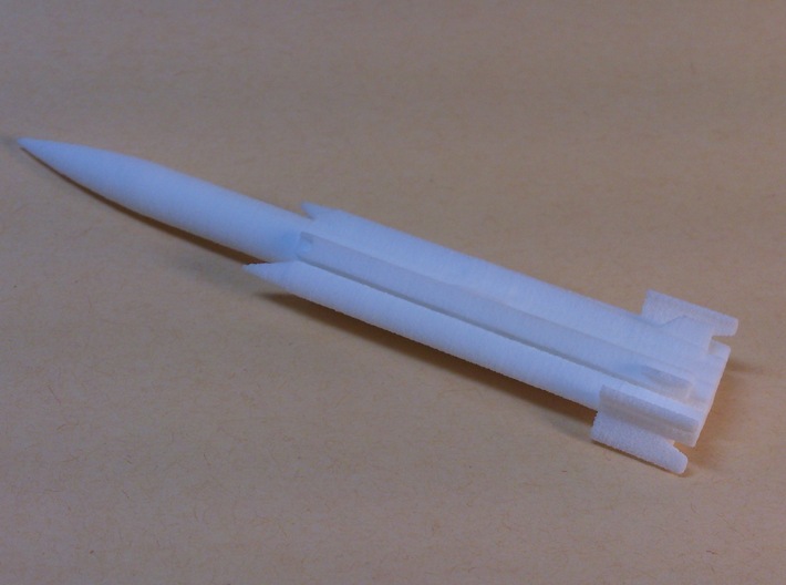 Bravewind III Anti-Ship Missile 1/72 3d printed 1/72 White Strong &amp; Flexible