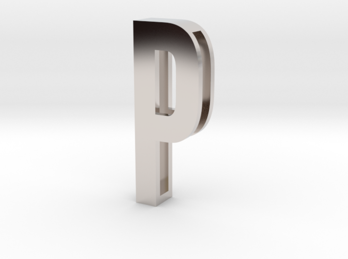 Choker Slide Letters (4cm) - Letter P 3d printed