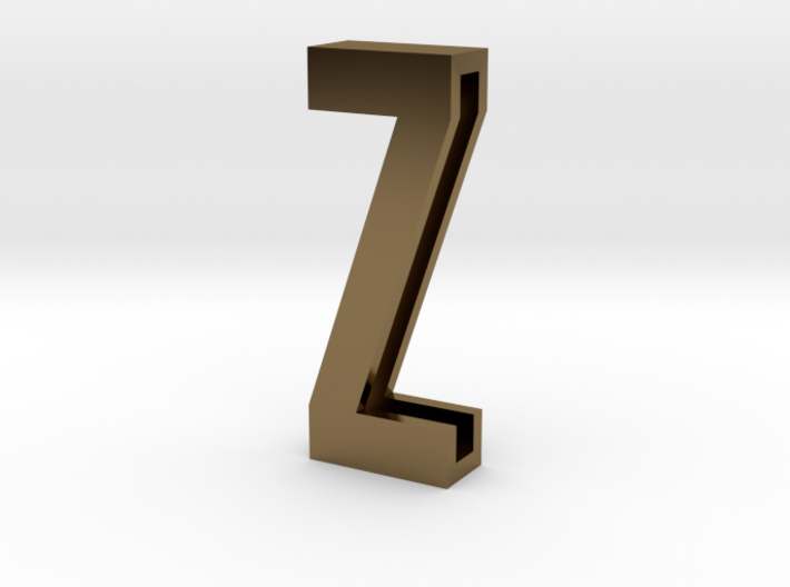 Choker Slide Letters (4cm) - Letter Z 3d printed