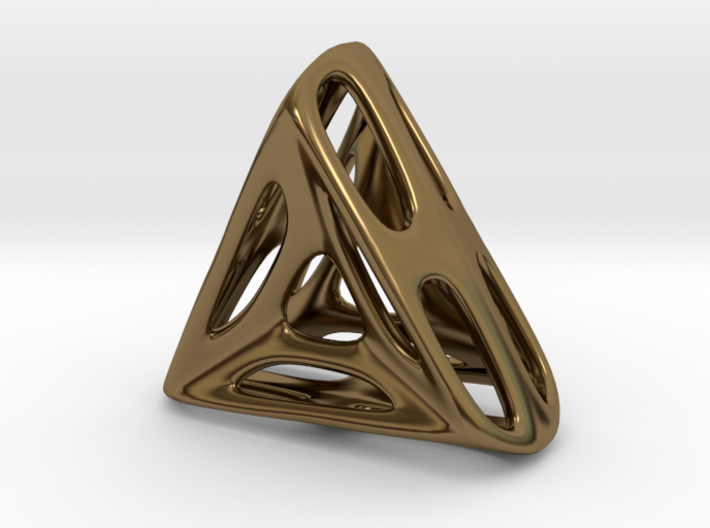 Nest ::: Triangle Pendant ::: v.01 3d printed