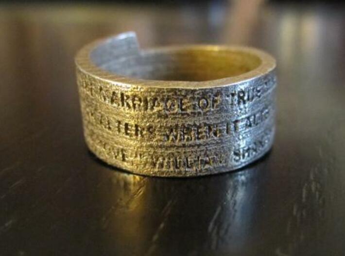 Sonnet Ring 3d printed Ring unpolished 1