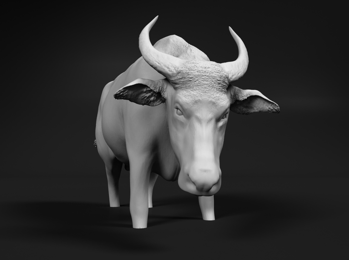 Domestic Asian Water Buffalo 1:22 Stands in Water 3d printed