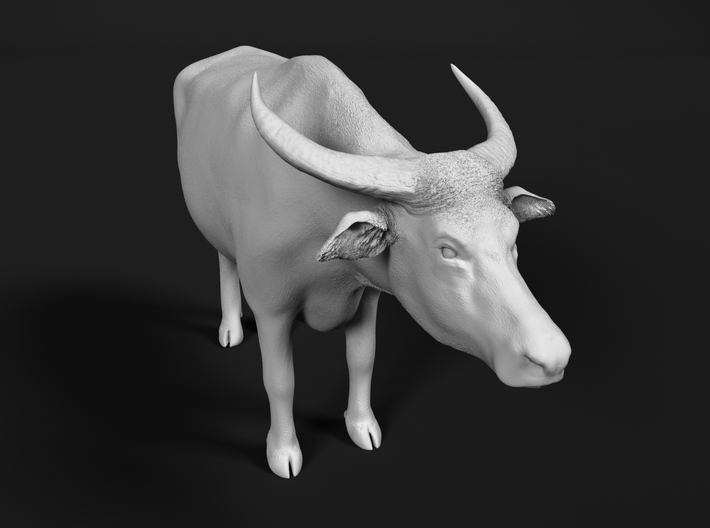Domestic Asian Water Buffalo 1:16 Standing Male 3d printed