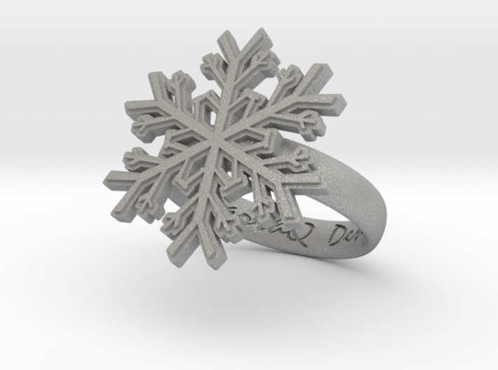 Snowflake Ring 1 d=16mm h35d16 3d printed
