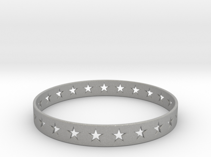 Stars Around (5 points, cut through) - Bracelet 3d printed