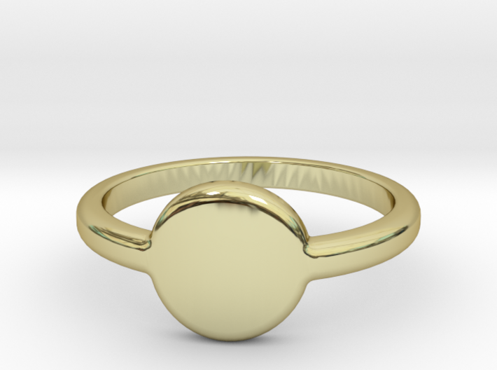 Ring with your initials (US) 7 3d printed