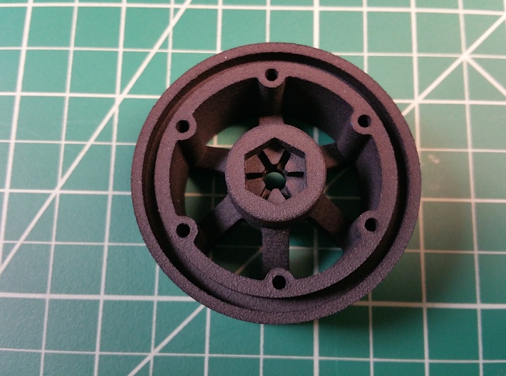 1.9,  6 Spoke Bead Lock Wheel- High Offset - TRX-4 3d printed 