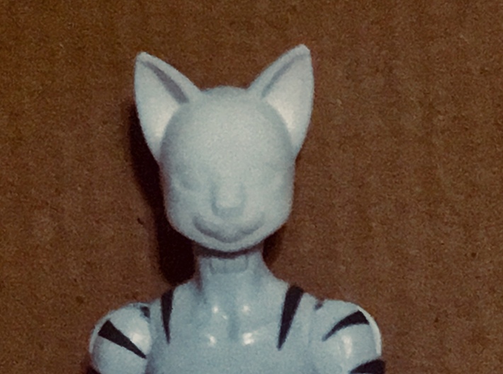 Anthro Cat Head (Marvel Legends Version) 3d printed 