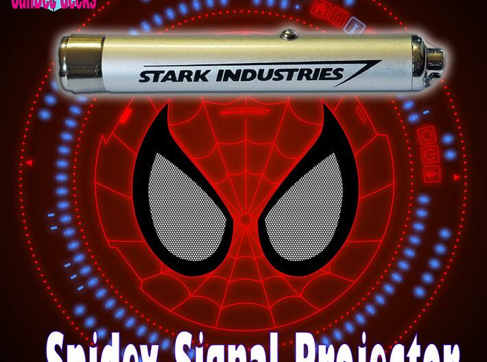 Spider-man "Spidey Signal" Upgrade Kit 3d printed Base and cover designed to fit these torches.