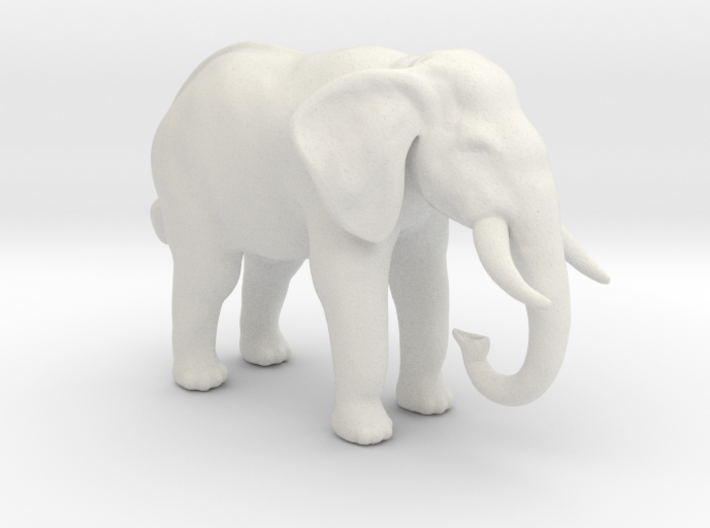 Printle Animal Elephant - 1/48 3d printed