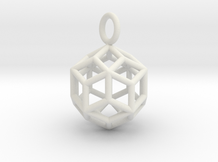 Pendant_Rhombic-Triacontahedron 3d printed