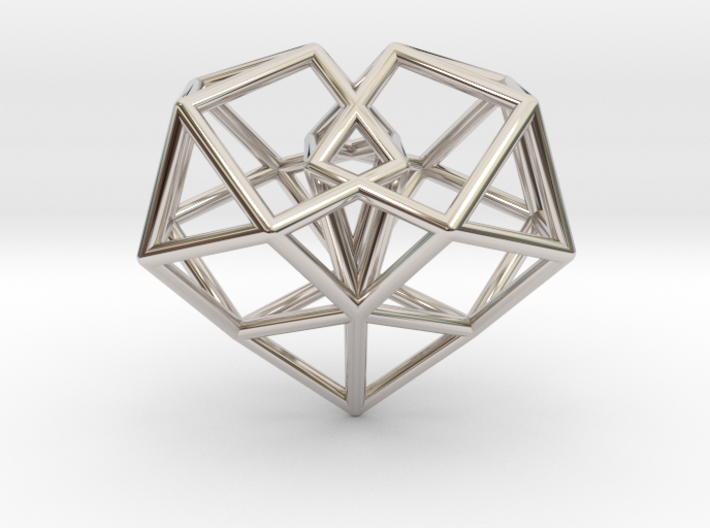 Pendant_Cuboctahedron-Heart 3d printed