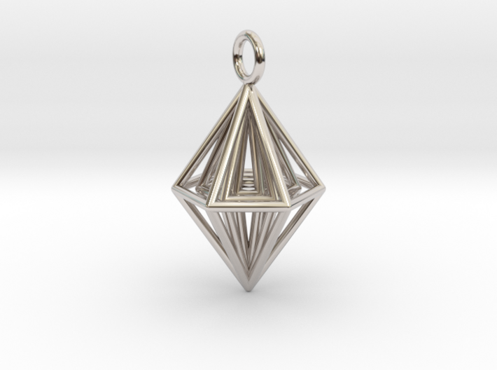 Pendant_Tripyramid 3d printed