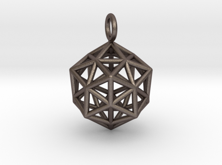 Pendant_ Cuboctahedron-Icosahedron 3d printed