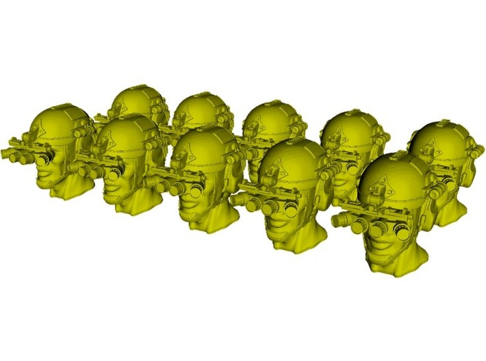 1/48 scale SOCOM operator B helmet &amp; heads x 10 3d printed
