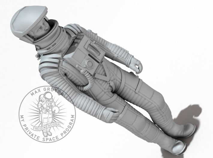 SF Astronaut, Standing Study 1:8 / 1:12 3d printed