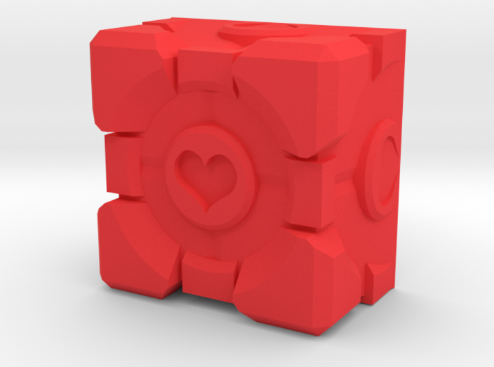 Companion Cube Cherry MX Keycap 3d printed