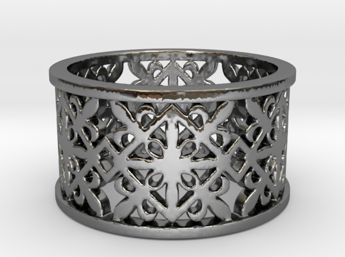 NOBLESSE 6 Ring Design Ring Size 8.5 3d printed