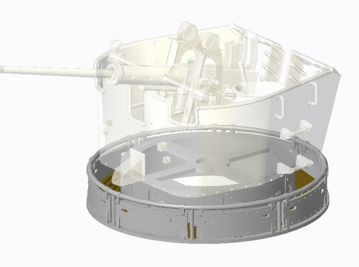 Bofors 40mm-L70 1:96 Antrieb und Hülsenfangring 3d printed