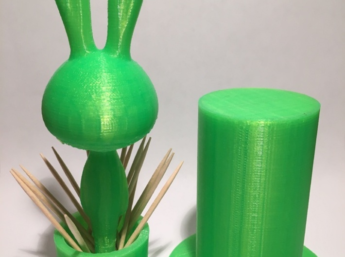 Rabbit Toothpick Holder 3d printed