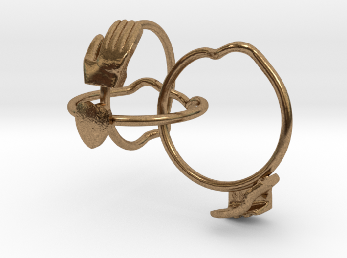 Gimmel Ring 3d printed