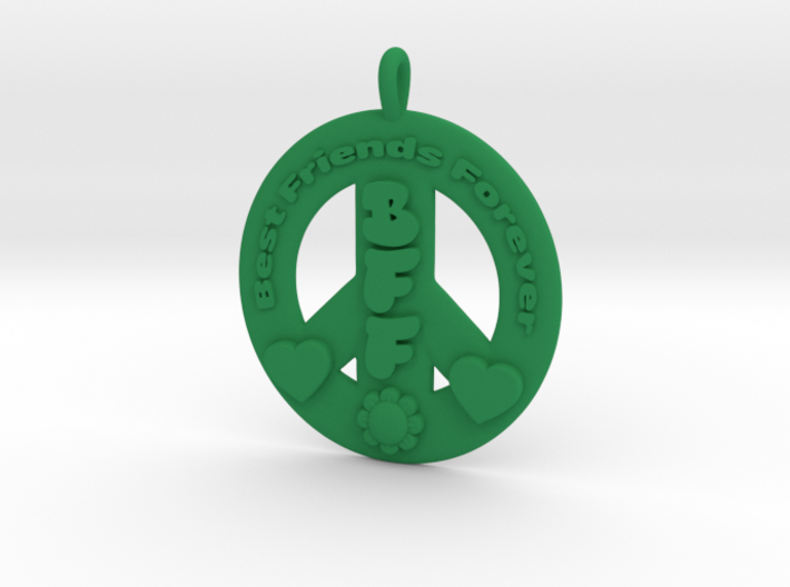 11- BEST FRIENDS FOREVER/ PEACE SIGN 3d printed