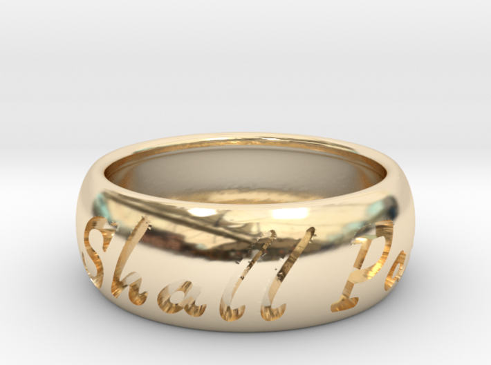 This Too Shall Pass ring size 12 1/2 3d printed