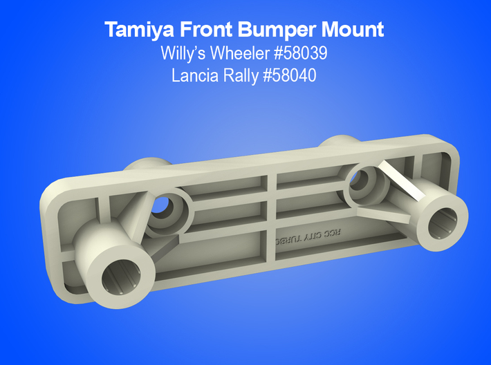 Tamiya RC Bumper Mount for Vintage Willy's Wheeler 3d printed 