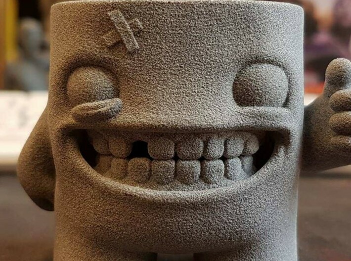 Happy Monster Mug 3d printed Original prototype picture by Robin Brockötter